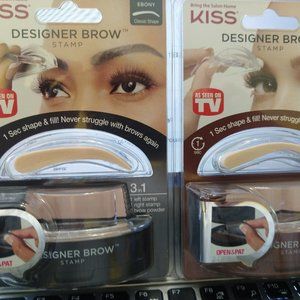 Kiss Designer brow stamp 2 pack brown & black